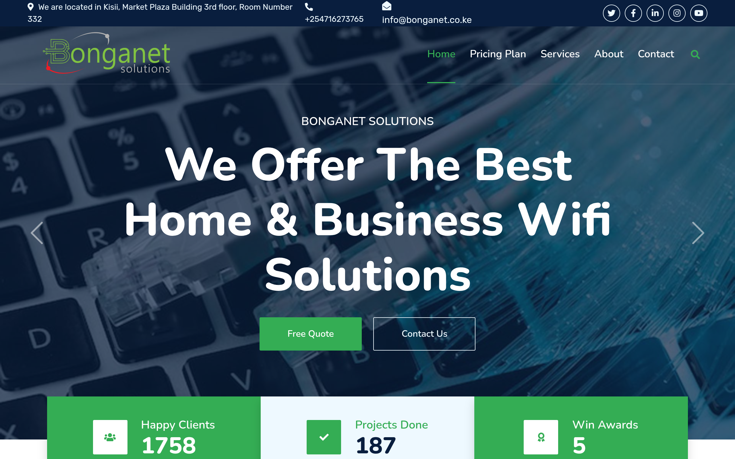 Preview of bonganet.co.ke