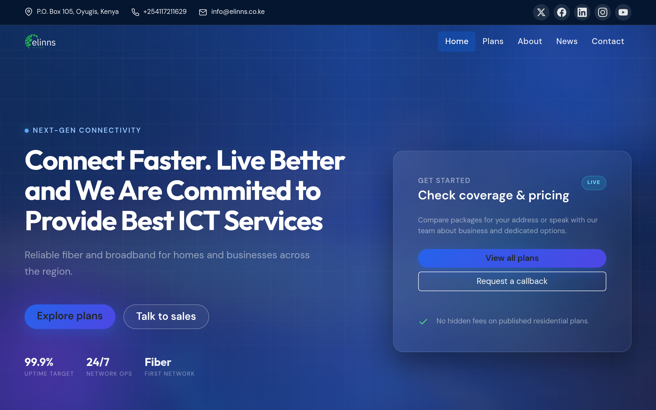 Preview of elinns.co.ke
